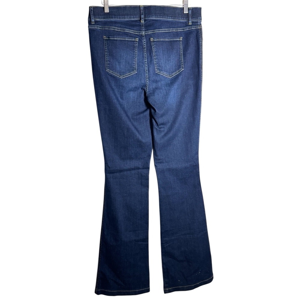 SPANX Shape EveryWear Flare Pull-On Denim Jeans - Women's Size XL Tall - 20327T - Picture 2 of 7